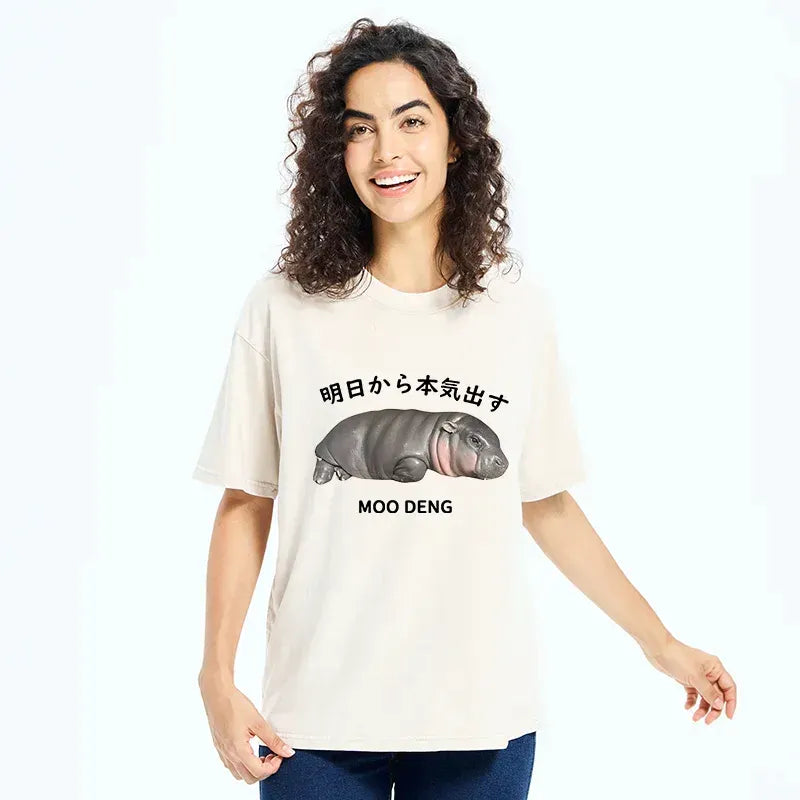 moo deng meme shirt for gift idea