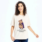 Kyoto-Lion Funny Wizard Capybara Washed T-Shirt
