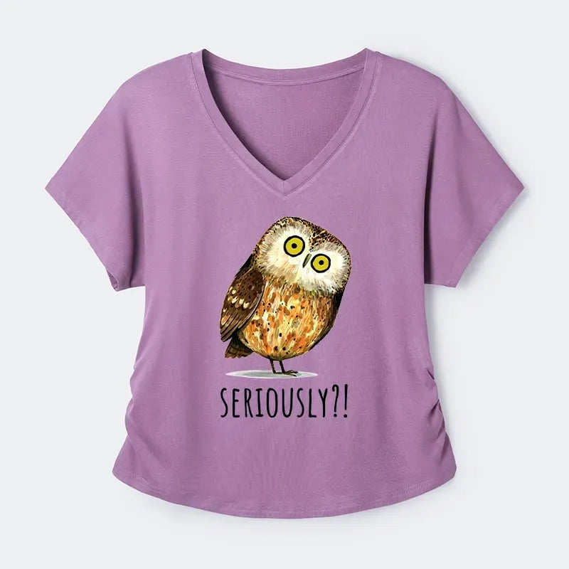 Best Seller Kyoto-Lion Owl Art Casual Tee