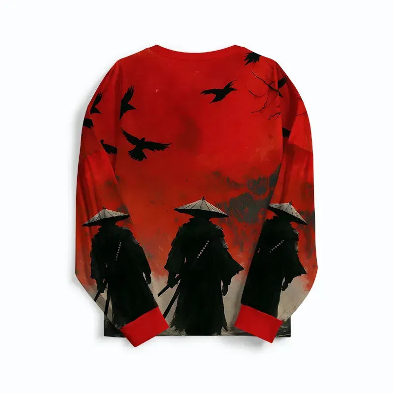 Kyoto-Lion Blood Night Samurai Family Pajama Sets