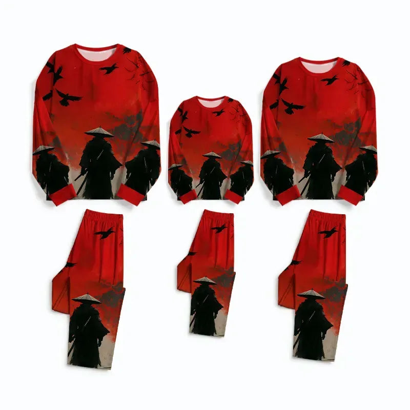 Japanese Samurai Family Pajama Set