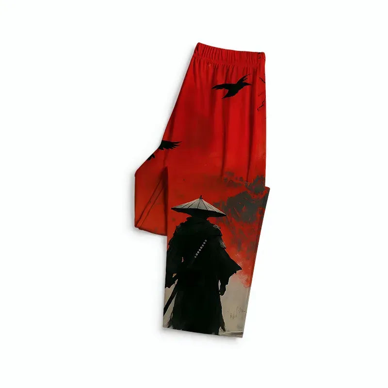 Kyoto-Lion Blood Night Samurai Family Pajama Sets
