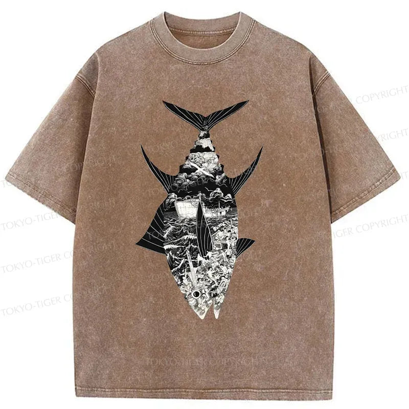 Vintage Ukiyo-e T-Shirt for Summer