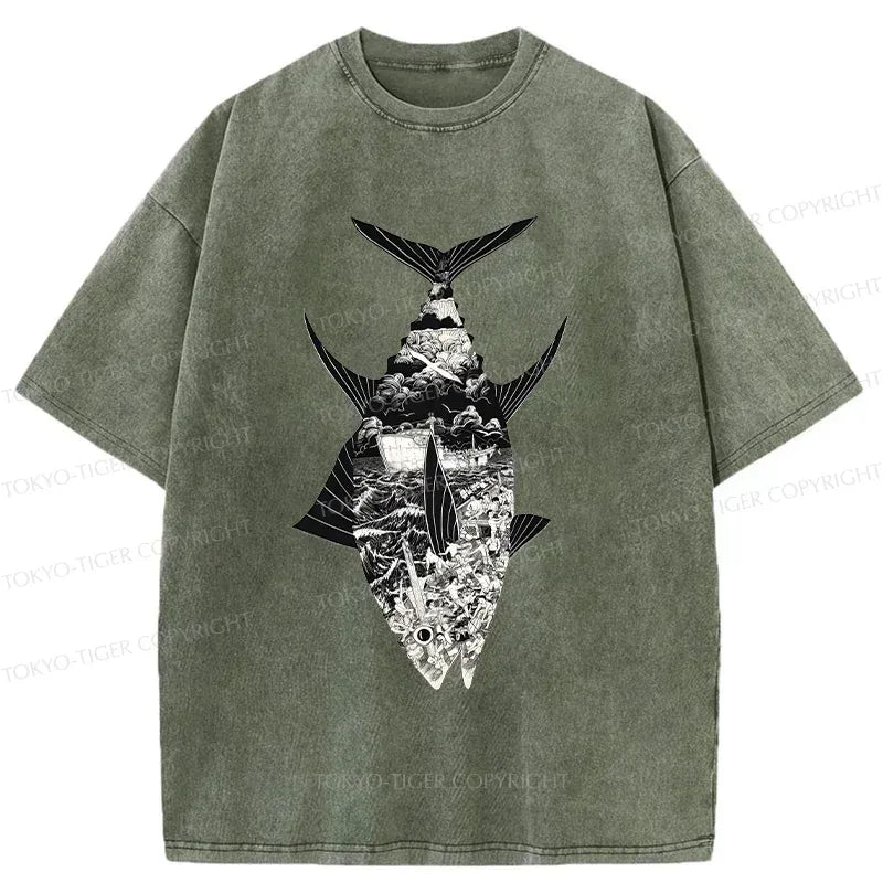 Washed T-Shirt with Free Shipping