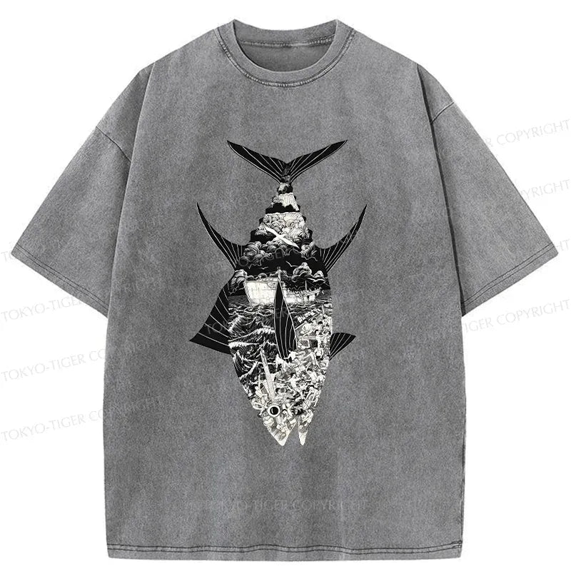 Vintage Ukiyo-e T-Shirt for Summer