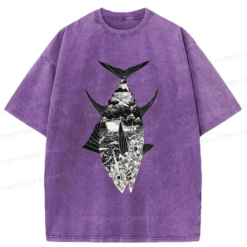 Vintage Ukiyo-e T-Shirt for Summer