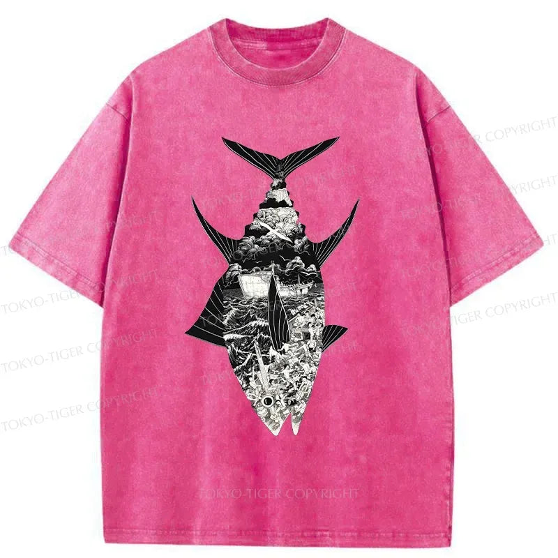 Vintage Ukiyo-e T-Shirt for Summer