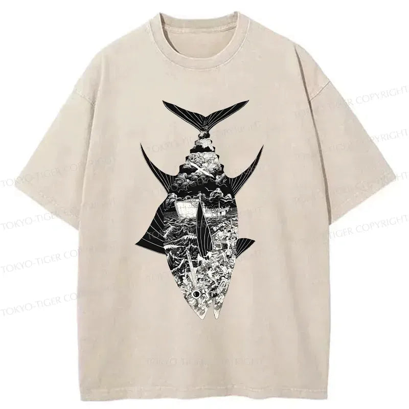Washed T-Shirt with Free Shipping