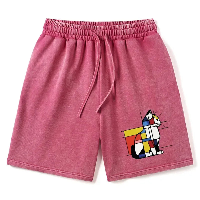 Kyoto-Lion Primary Colors Cat Shorts Best Seller