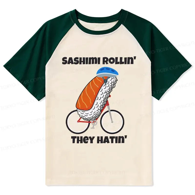 Japanese Raglan T-shirt for Daily Wear