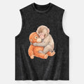 Kyoto Lion Poor Punch Unisex Cotton Tank Top