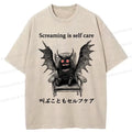 Japanese Unisex Washed T-Shirt for Daily Wear