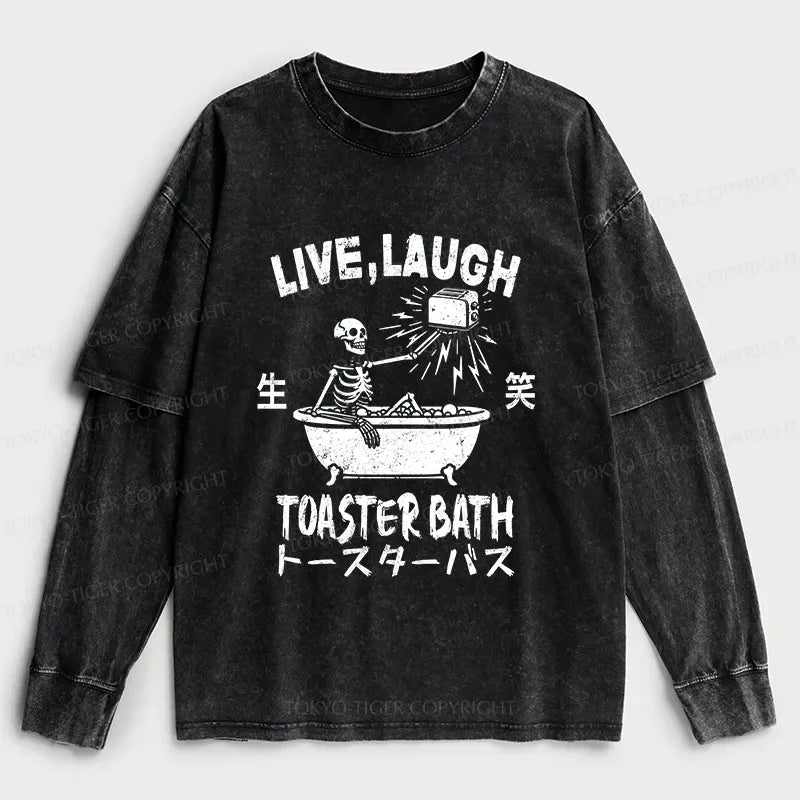 Washed Double Layer T-Shirt for Summer