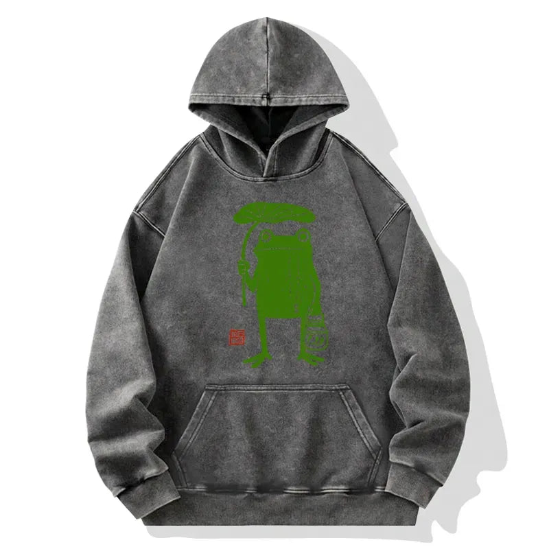 Vintage Frog Hoodie for Gift for Him