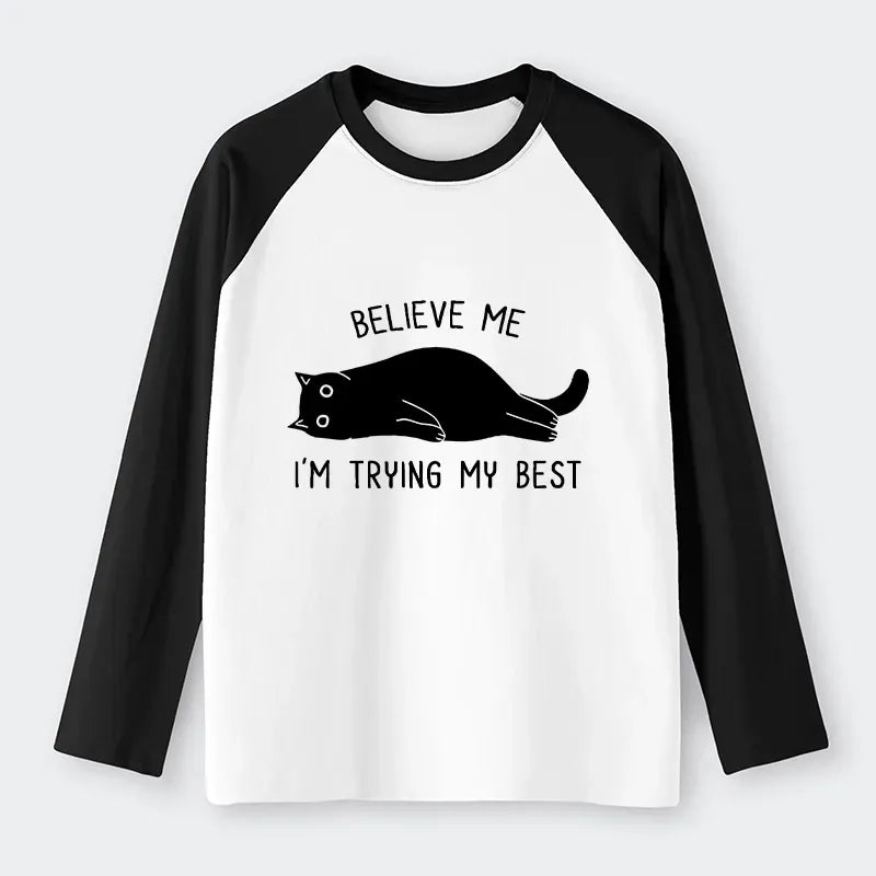 Kyoto-Lion When Life Is Hard Nap First Raglan Long Sleeve T-shirt