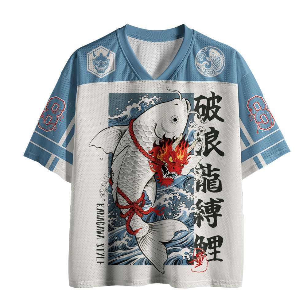 Kyoto-Lion Dragon Bound Carp Mesh Jersey