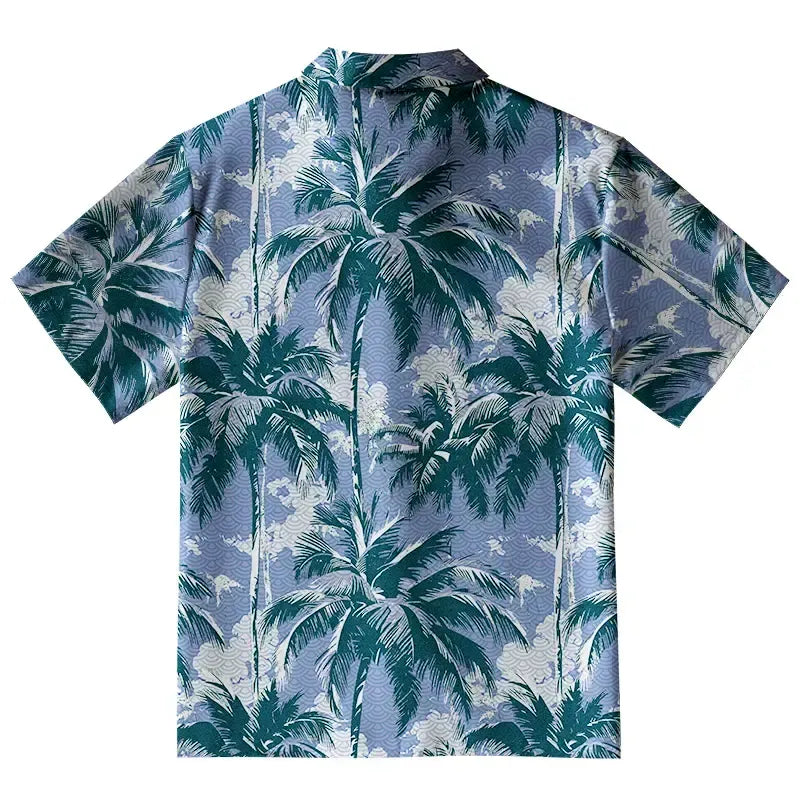 Kyoto-Lion Palm Tree Paradise Aloha Hawaiian Shirt
