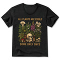 Kyoto-Lion Edible Plants Some Only Once Joke V-Neck Classic T-Shirt