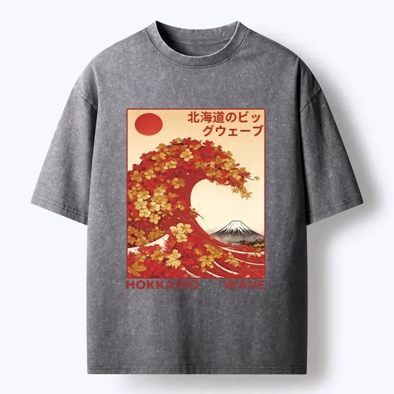 Japanese Wave T-Shirt for Summer