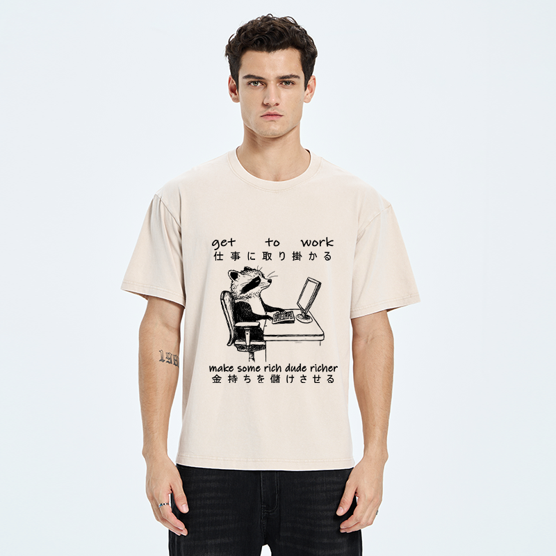 Japanese vintage raccoon t shirt