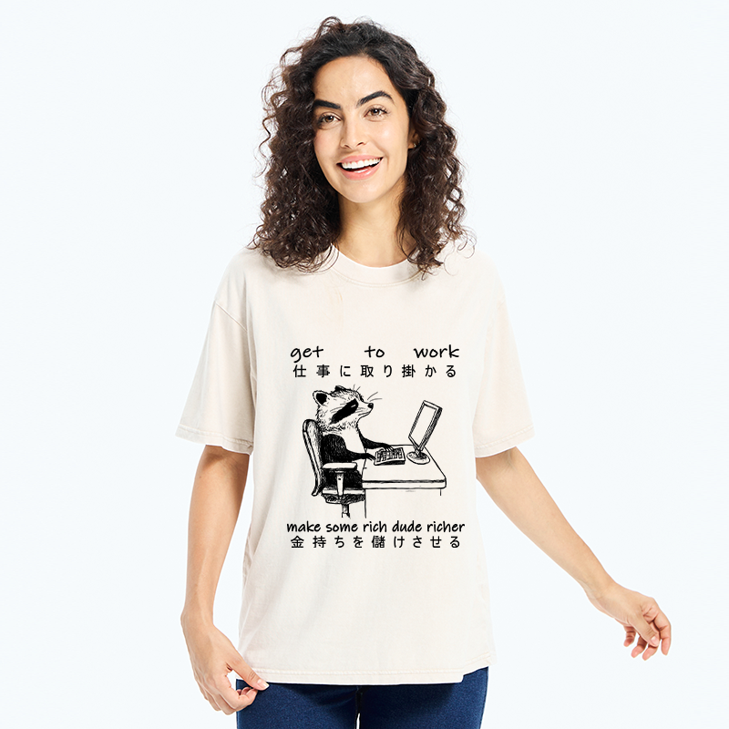 Japanese vintage raccoon t shirt