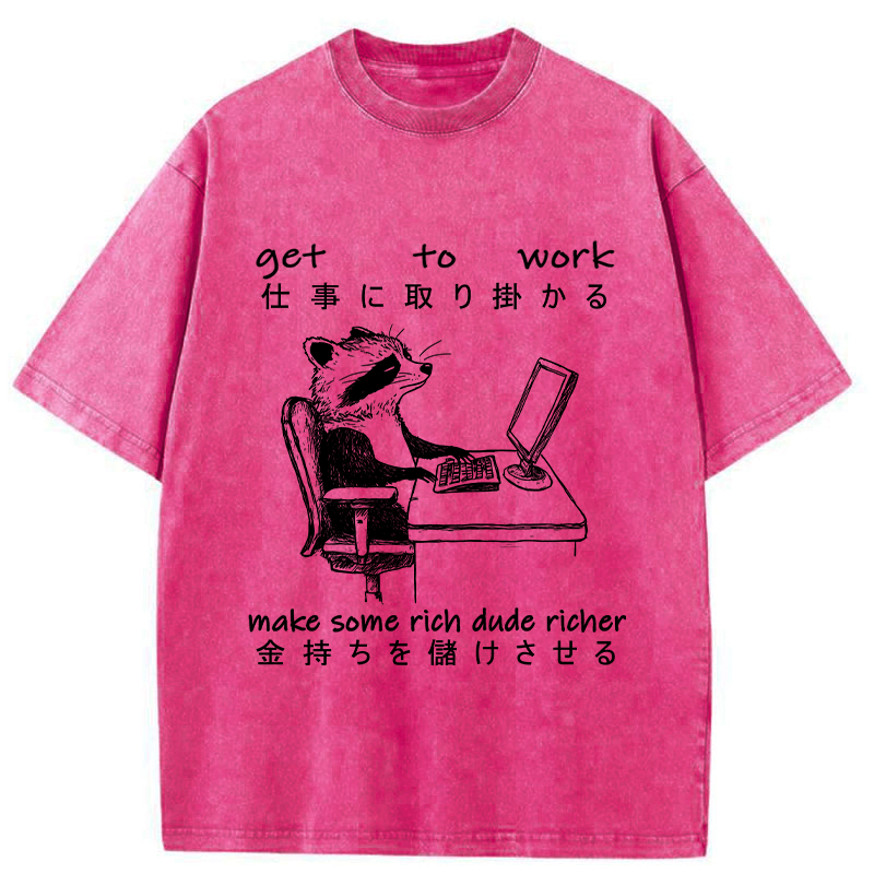 Japanese vintage raccoon t shirt