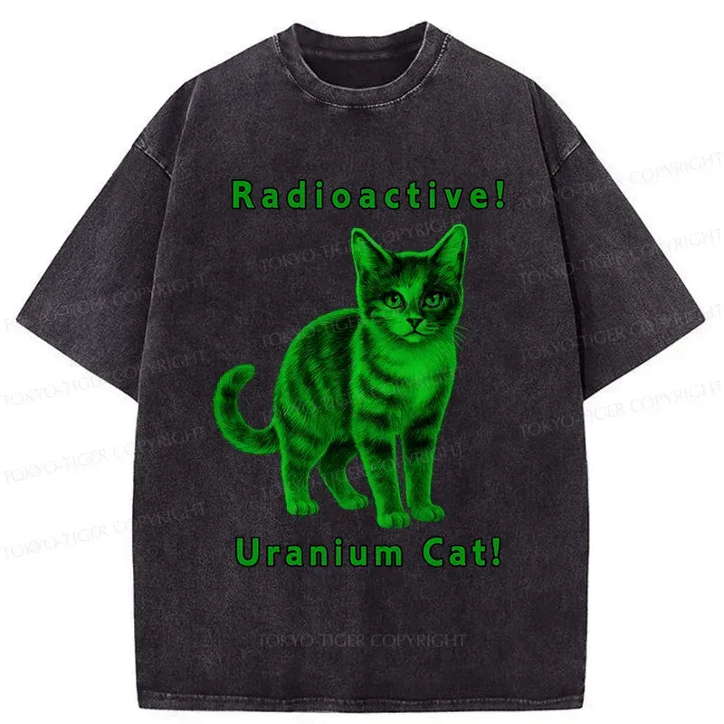 Japanese Cat Washed T-Shirt