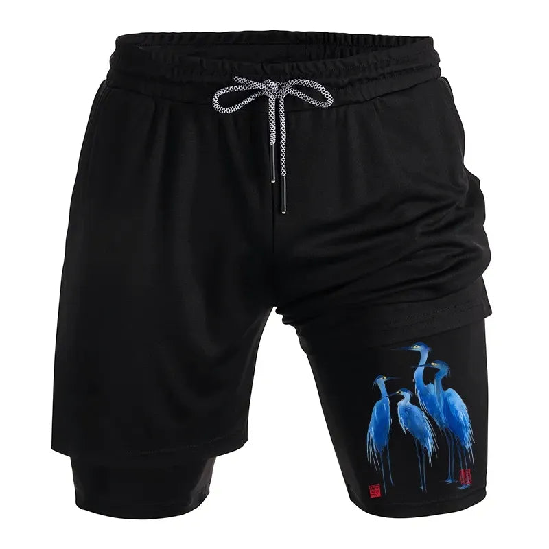 Summer Streetwear Japanese Heron Shorts on Sale