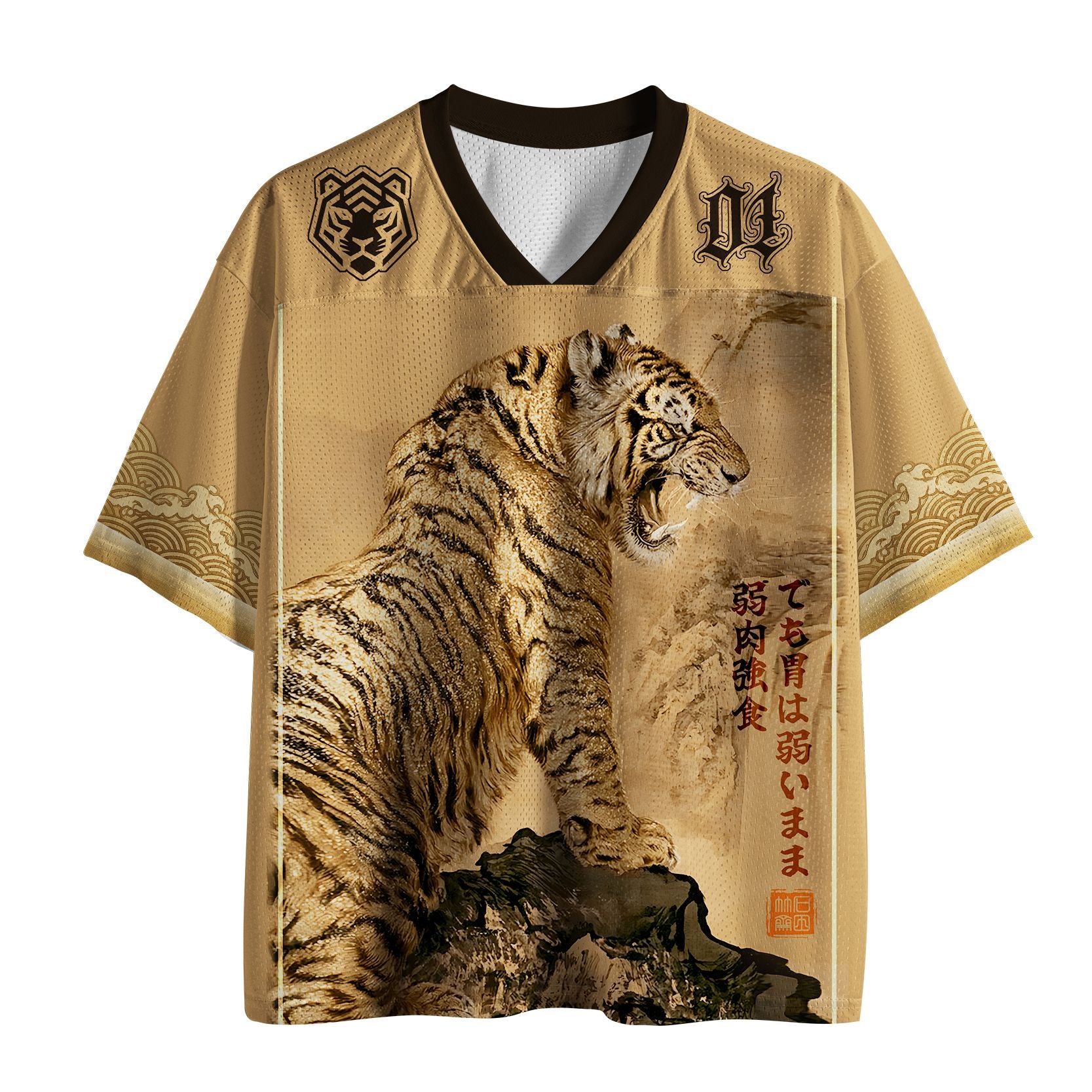 Comfortable Kyoto Tiger Mesh Jersey for Daily Wear