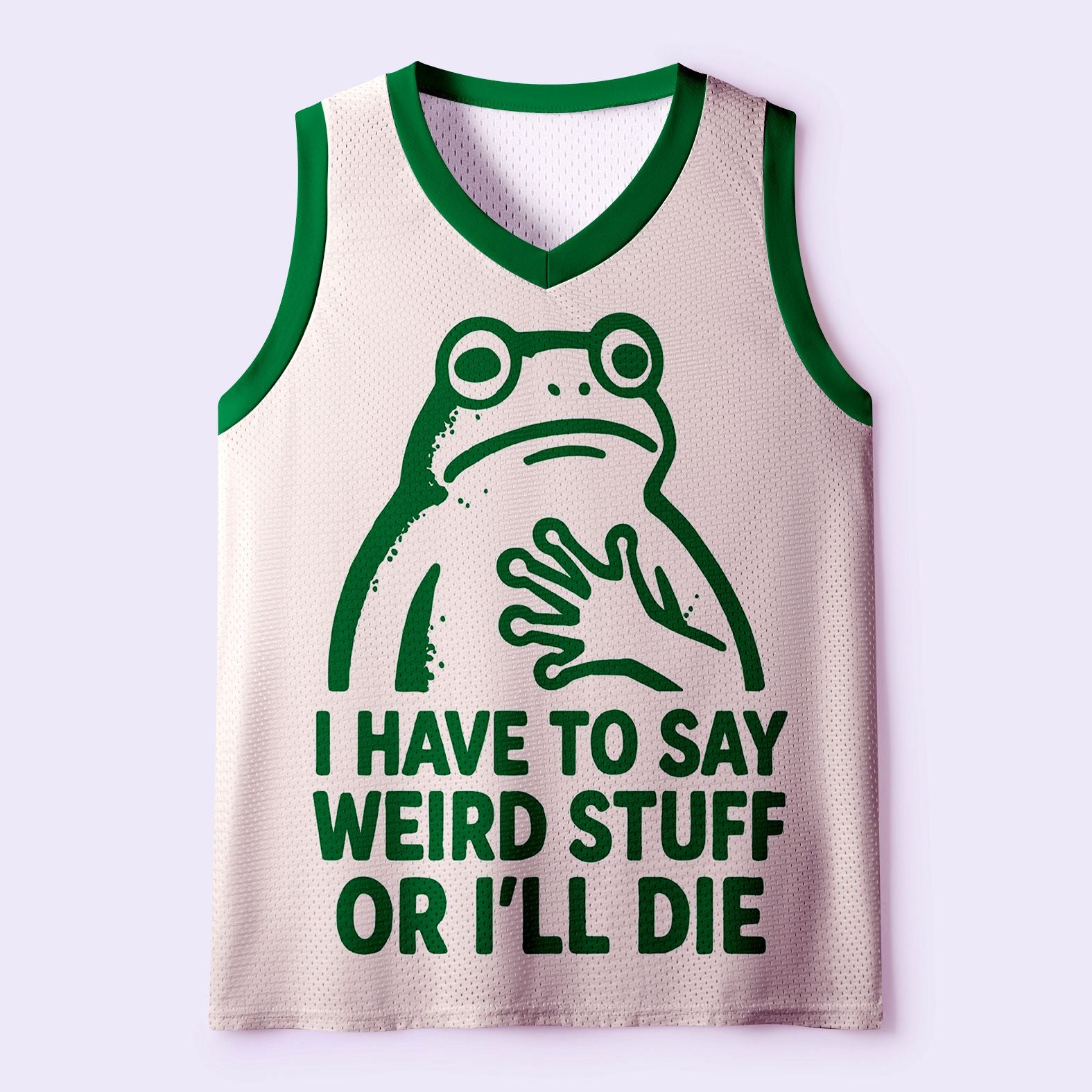 Unisex Weird Frog Tank Top for Men