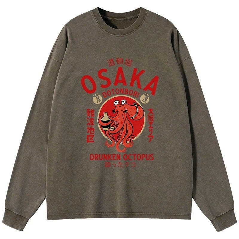 Ukiyo-e octopus shirt for summer