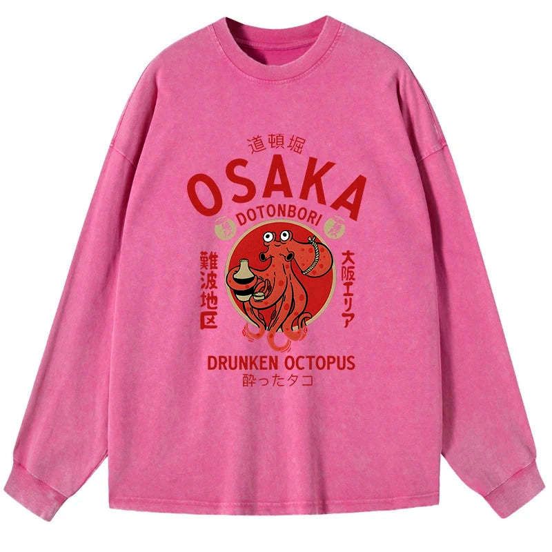 Ukiyo-e octopus shirt for summer