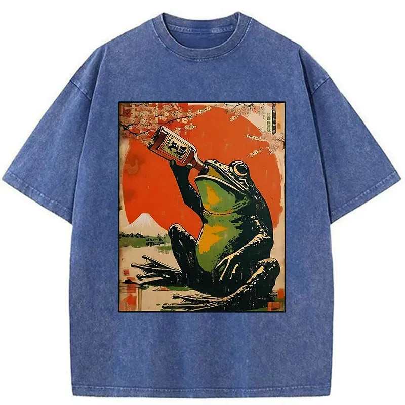 Funny Frog Beer Washed T-Shirt Limited Edition