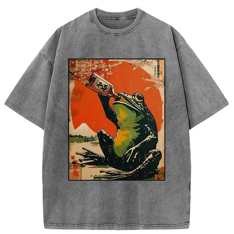Funny Frog Beer Washed T-Shirt Limited Edition