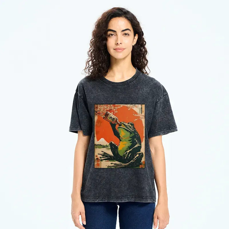 Funny Frog Beer Washed T-Shirt Limited Edition