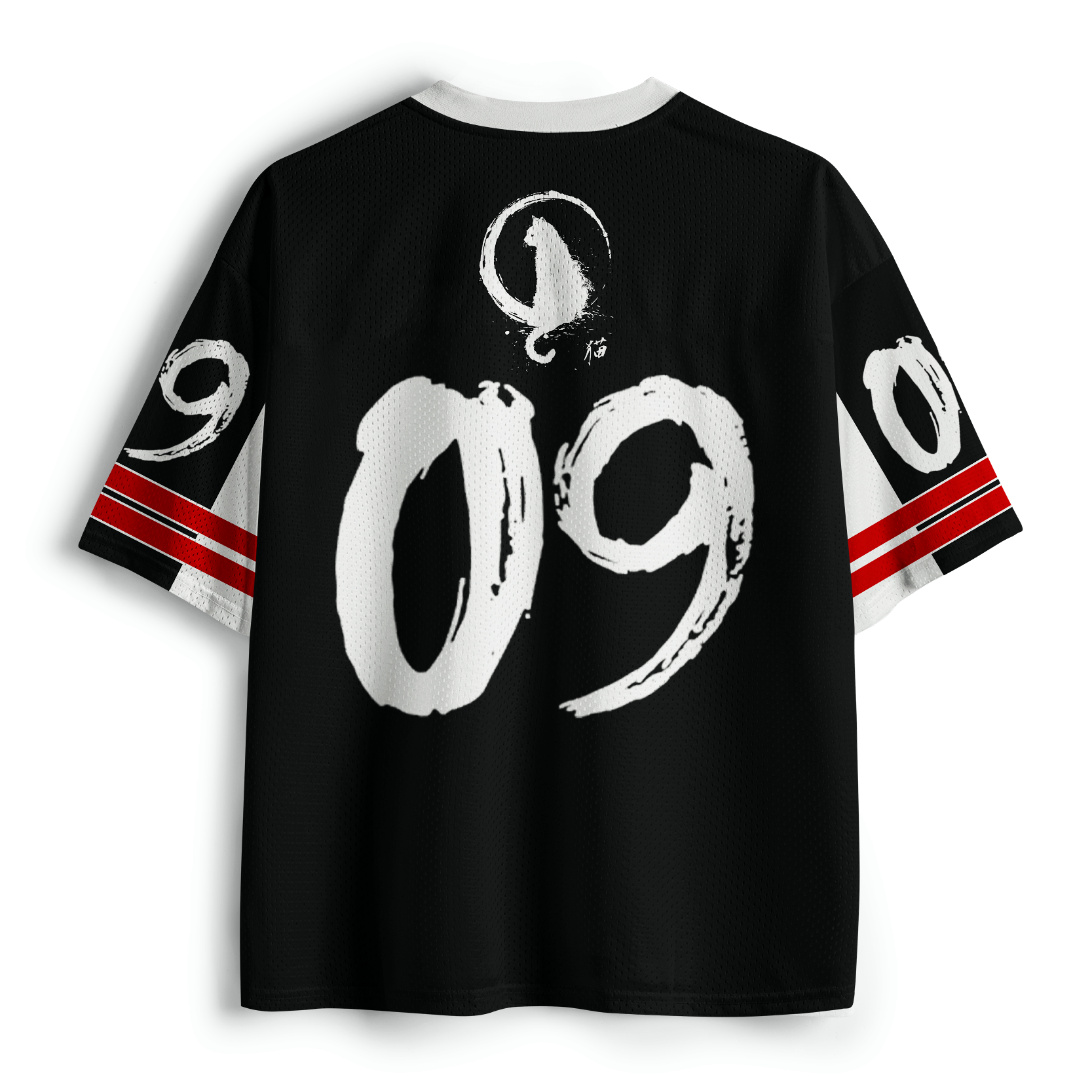 Kawaii Samurai Cat Mesh Jersey Free Shipping