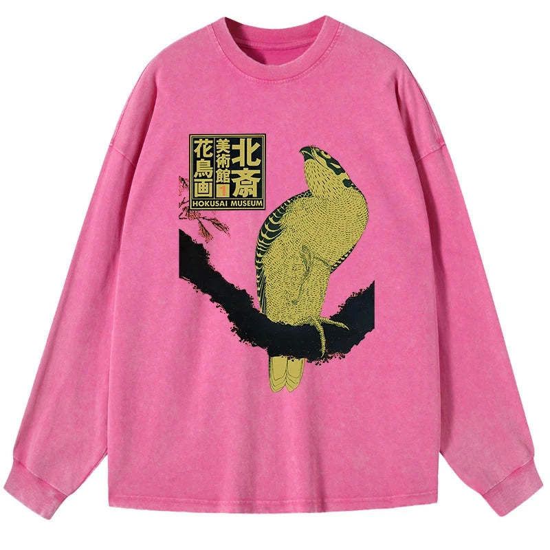 vintage Japanese ukiyo-e long sleeve tee