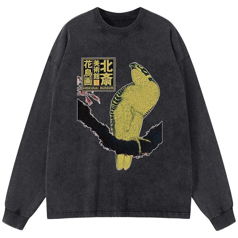 vintage Japanese ukiyo-e long sleeve tee