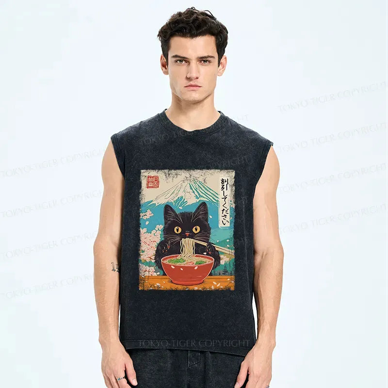 Funny Cat Meme Tank Top for Streetwear