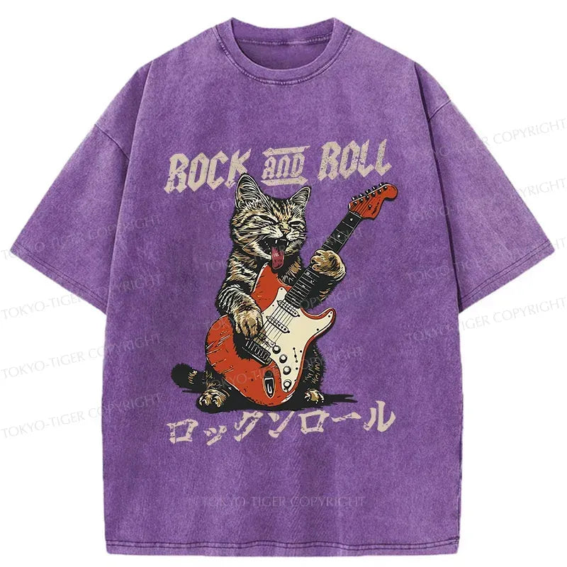 Kyoto-Lion Rock Cool Cat Washed T-Shirt