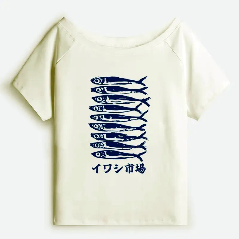 Kyoto Lion Off Shoulder T-Shirt for Summer