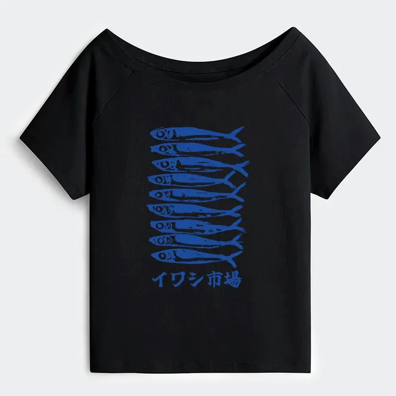 Japanese Retro Women's Tee Free Shipping