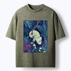 Kyoto-Lion Jungle Chameleon Washed T-Shirt
