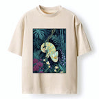 Kyoto-Lion Jungle Chameleon Washed T-Shirt