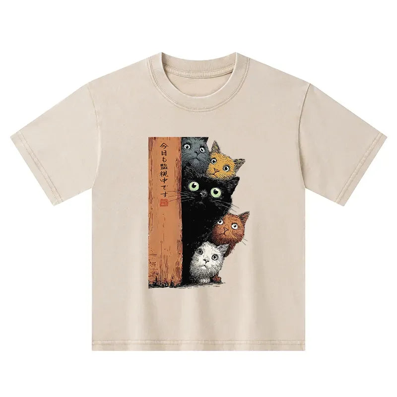 Vintage cat tee for gift idea