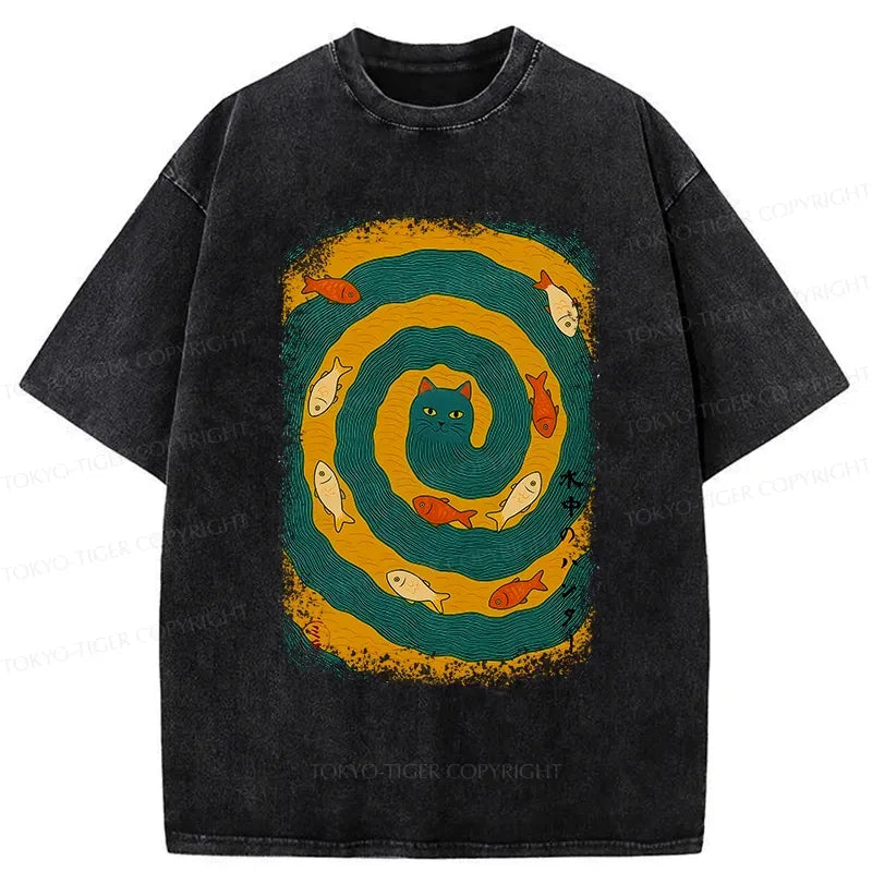 Kyoto-Lion Aqua Hunter Washed T-Shirt