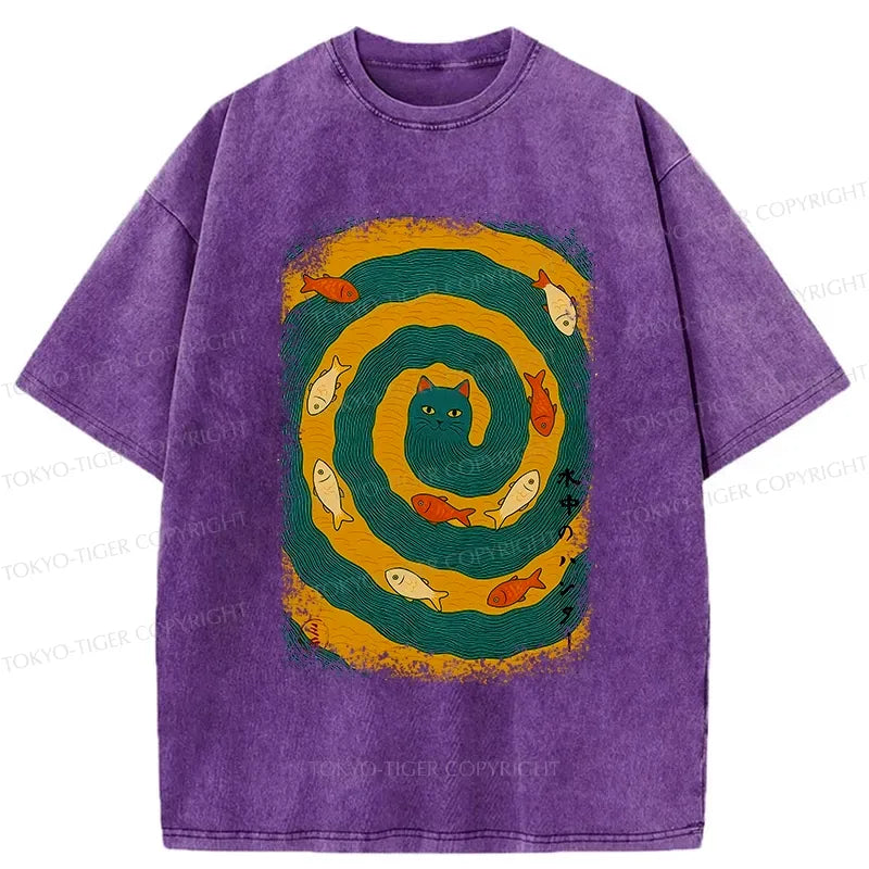 Kyoto-Lion Aqua Hunter Washed T-Shirt