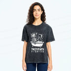 japanese vintage washed t-shirt for summer