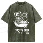 kyoto lion skeleton t-shirt for vacation