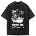 japanese vintage washed t-shirt for summer
